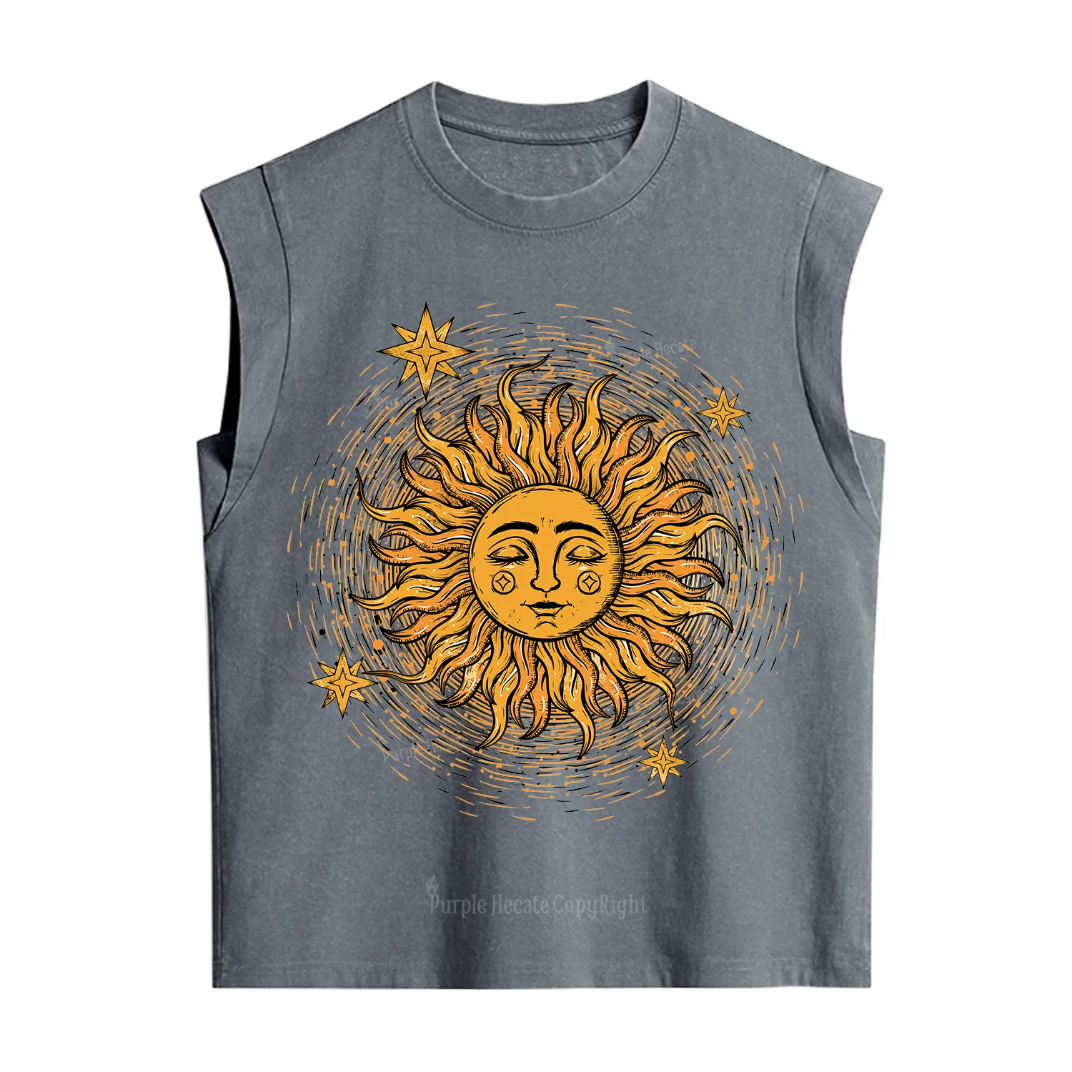 Purplehecate Celestial Sun Vintage Washed Tank