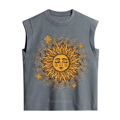 Purplehecate Celestial Sun Vintage Washed Tank