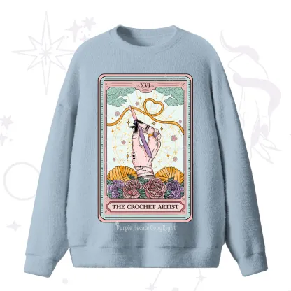Purplehecate The Crochet Artist Tarot Card Fuzzy Ugly Sweater