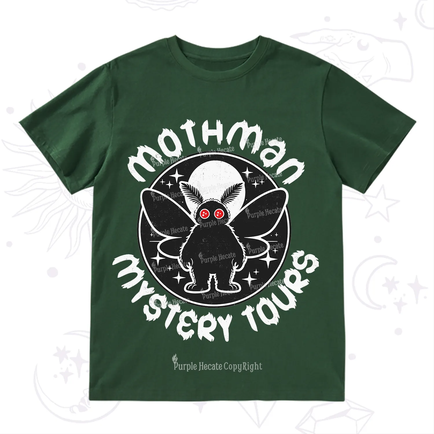 Purplehecate Mothman Mystery Tours T-Shirt