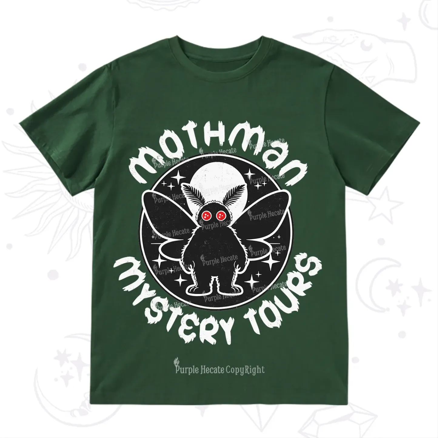 Purplehecate Mothman Mystery Tours T-Shirt