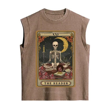Purplehecate The Reader Tarot Vintage Washed Tank