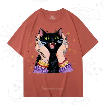 Purplehecate Feral Cat Magic T-Shirt