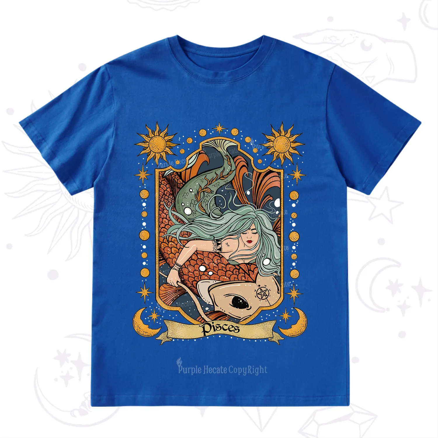 Purplehecate Mystic Pisces Zodiac T-Shirt