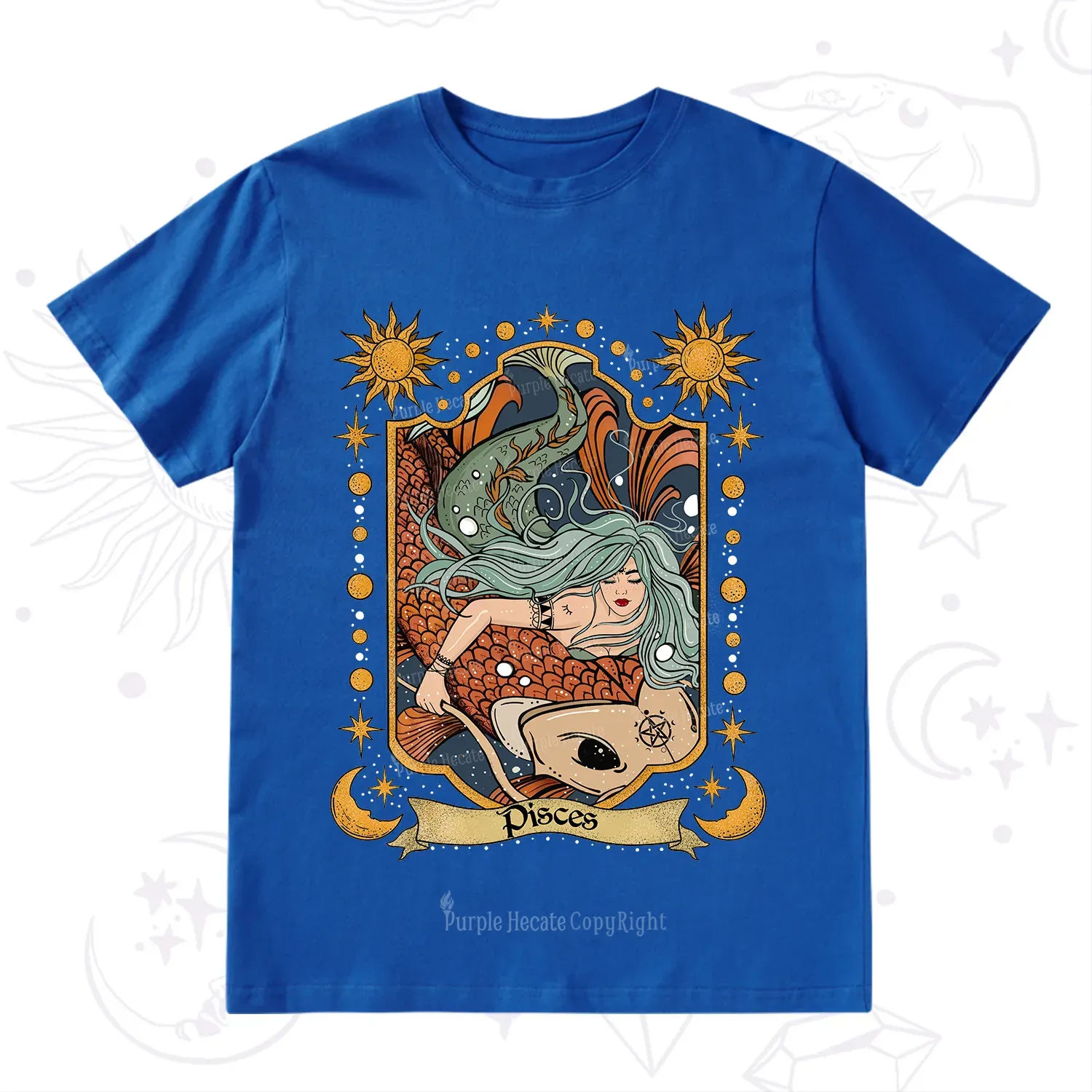 Purplehecate Mystic Pisces Zodiac T-Shirt