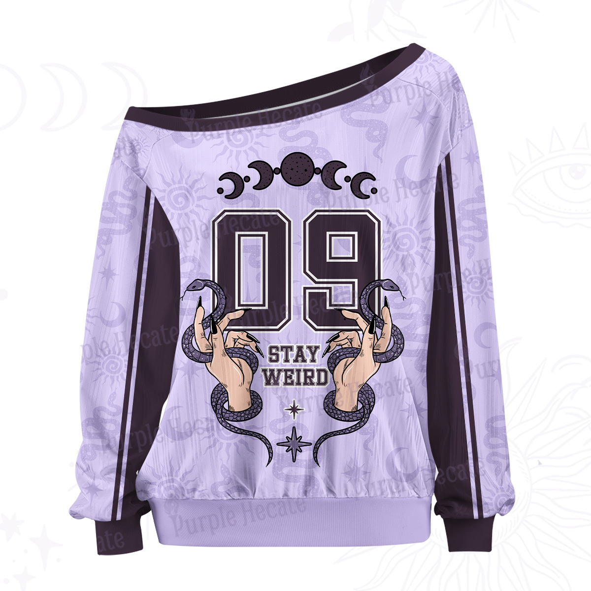 Purplehecate I'm Not Crazy My Reality Is Just Different From Yours Off The Shoulder Graphic Jersey