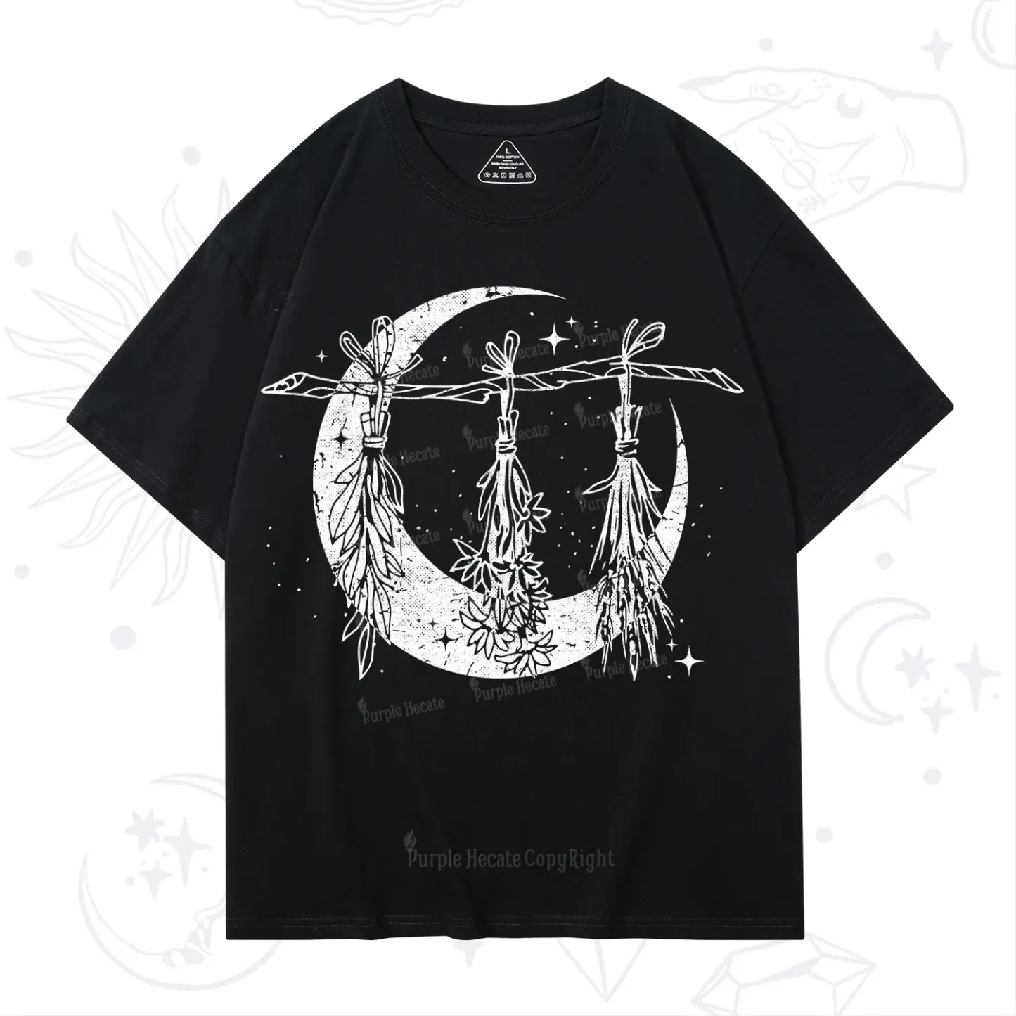 Purplehecate Witchy Moon Herbs T-Shirt