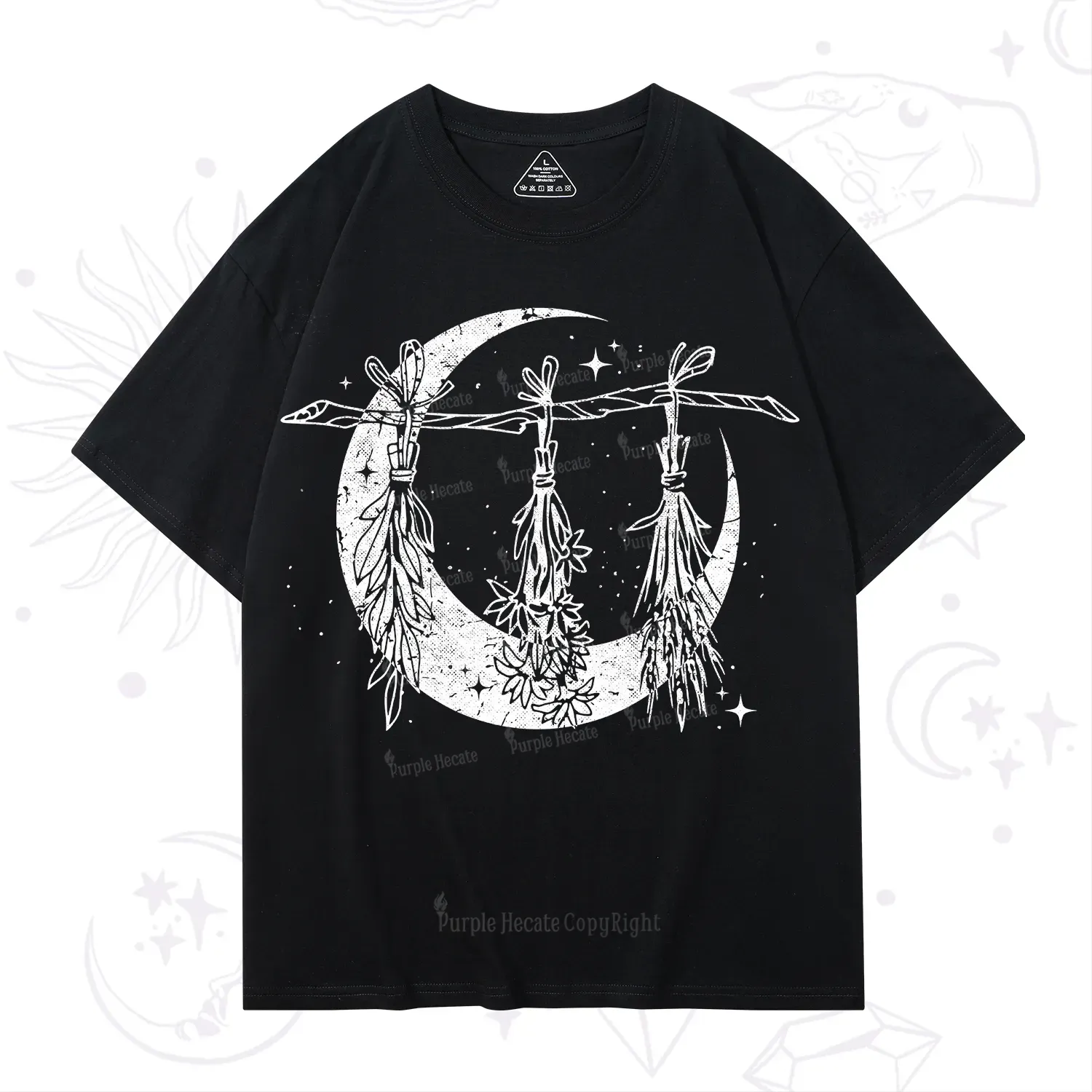 Purplehecate Witchy Moon Herbs T-Shirt