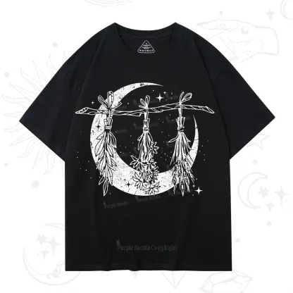 Purplehecate Witchy Moon Herbs T-Shirt