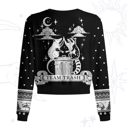 Purplehecate The Team Trash Raccoon Tarot Knit Cardigan