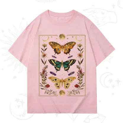 Purplehecate Sun and Moon Butterfly T-Shirt