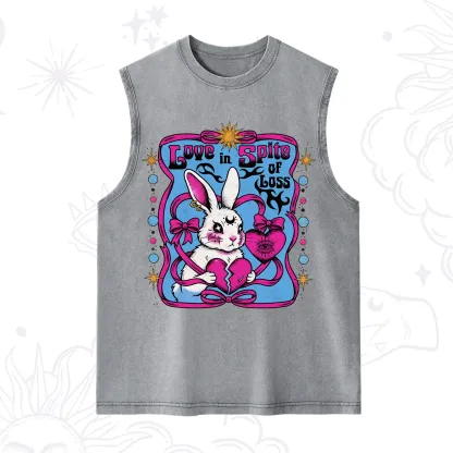 Purplehecate Love in Spite of Loss Bunny Washed Tank