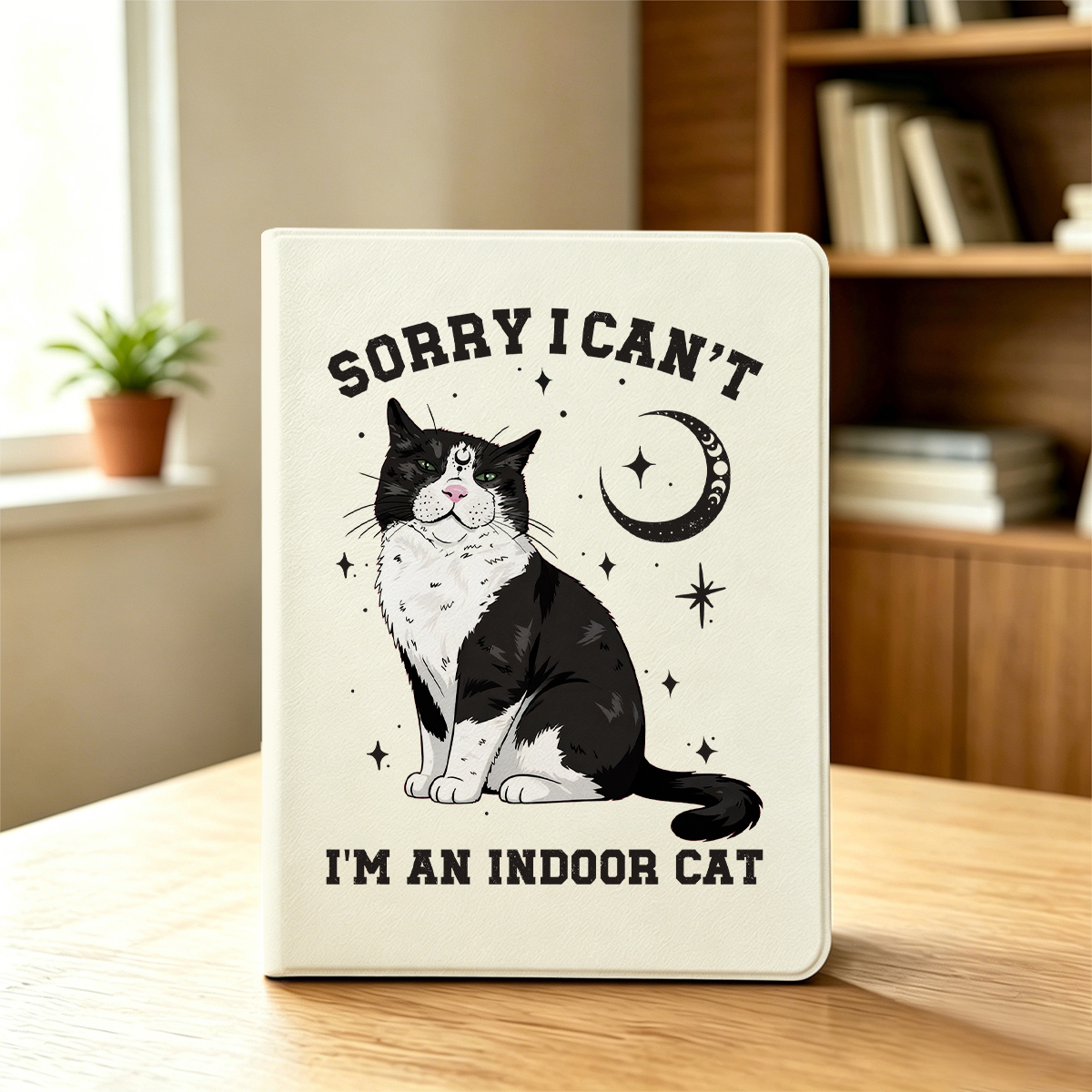Purplehecate Sorry I Can't Go I'm an Indoor Cat iPad Case