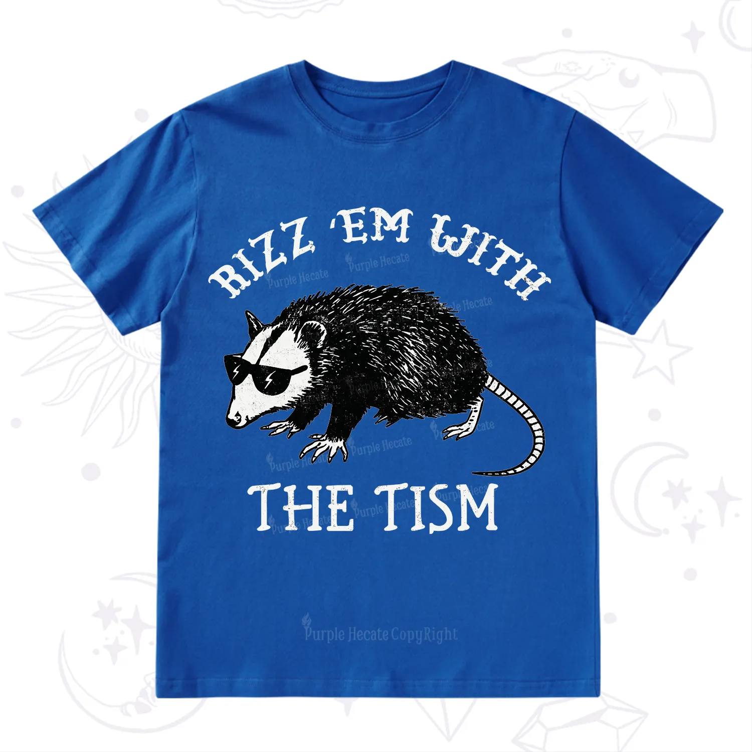 Purplehecate Rizz Em With The Tism Opossum T-Shirt