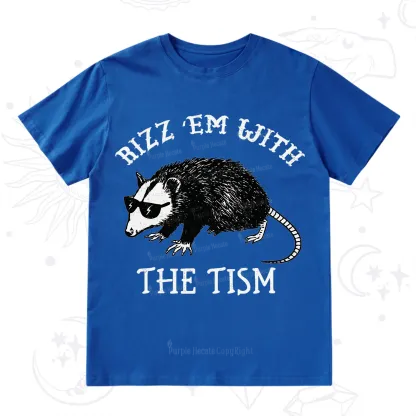 Purplehecate Rizz Em With The Tism Opossum T-Shirt