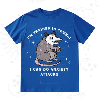 Purplehecate Anixety Attack Opossum T-Shirt