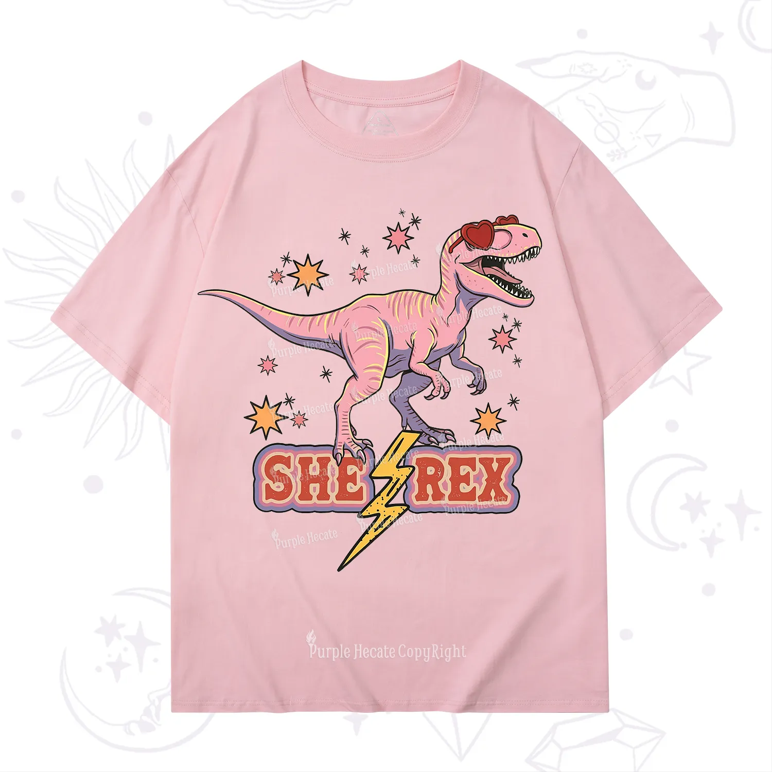 Purplehecate T Rex Dinosaur Girl T-Shirt