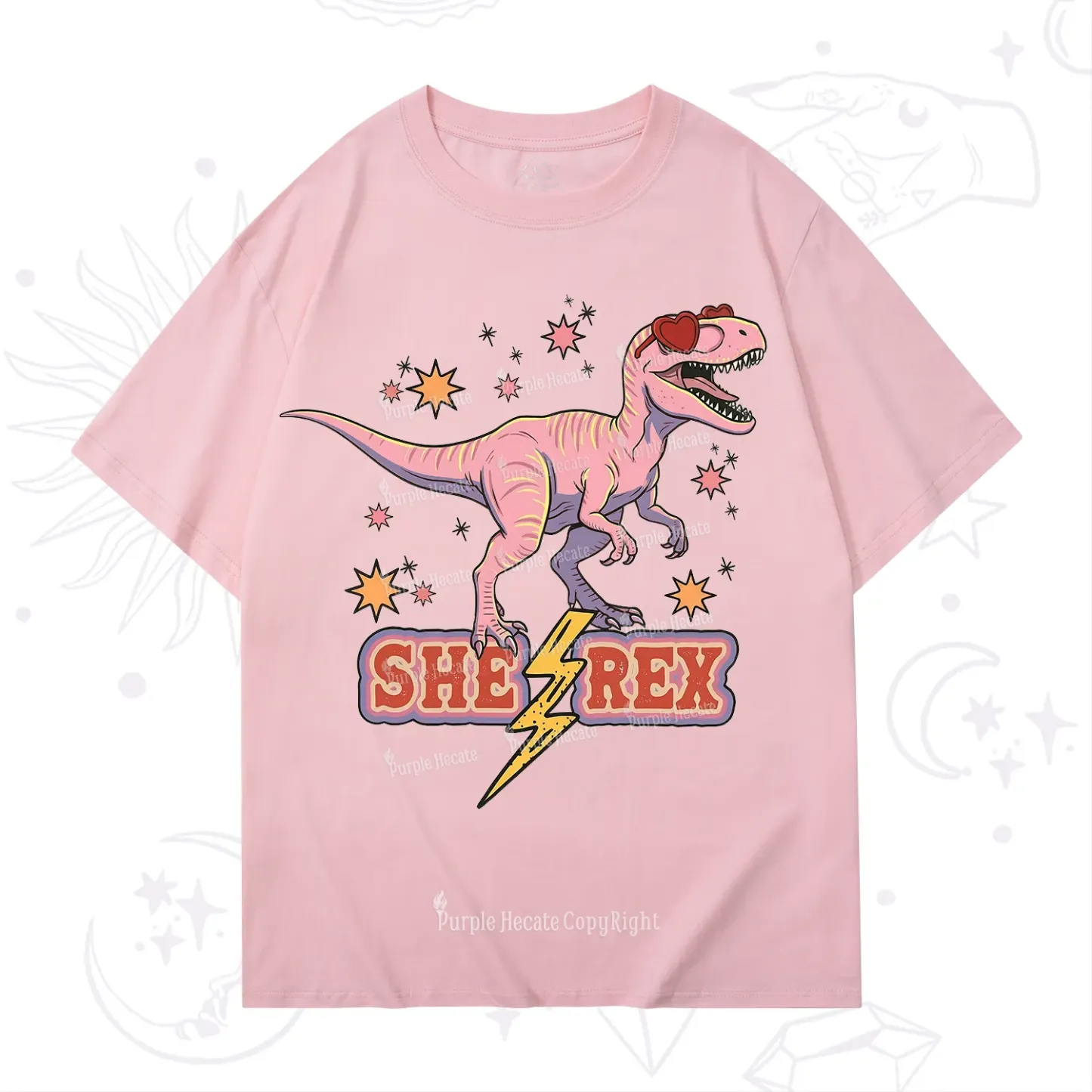 Purplehecate T Rex Dinosaur Girl T-Shirt