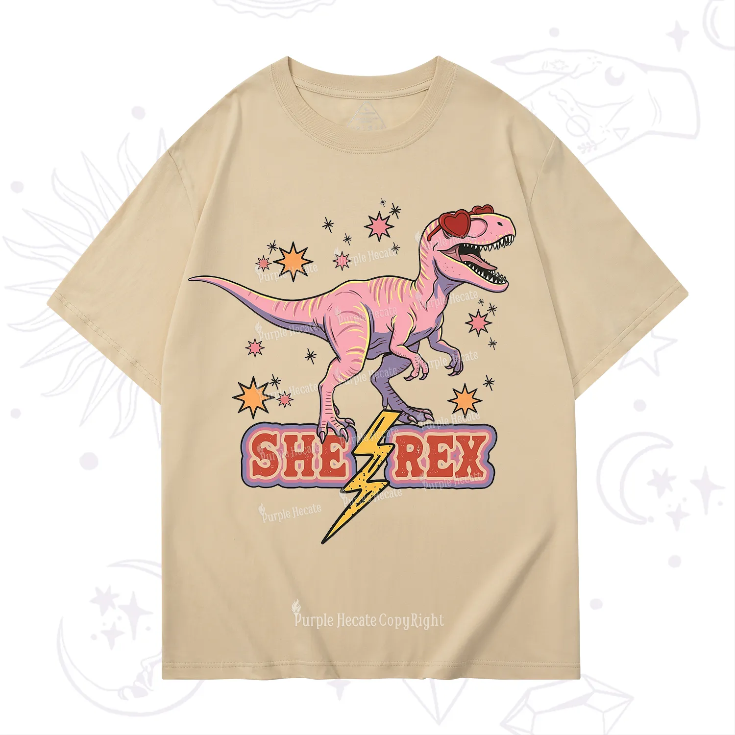 Purplehecate T Rex Dinosaur Girl T-Shirt