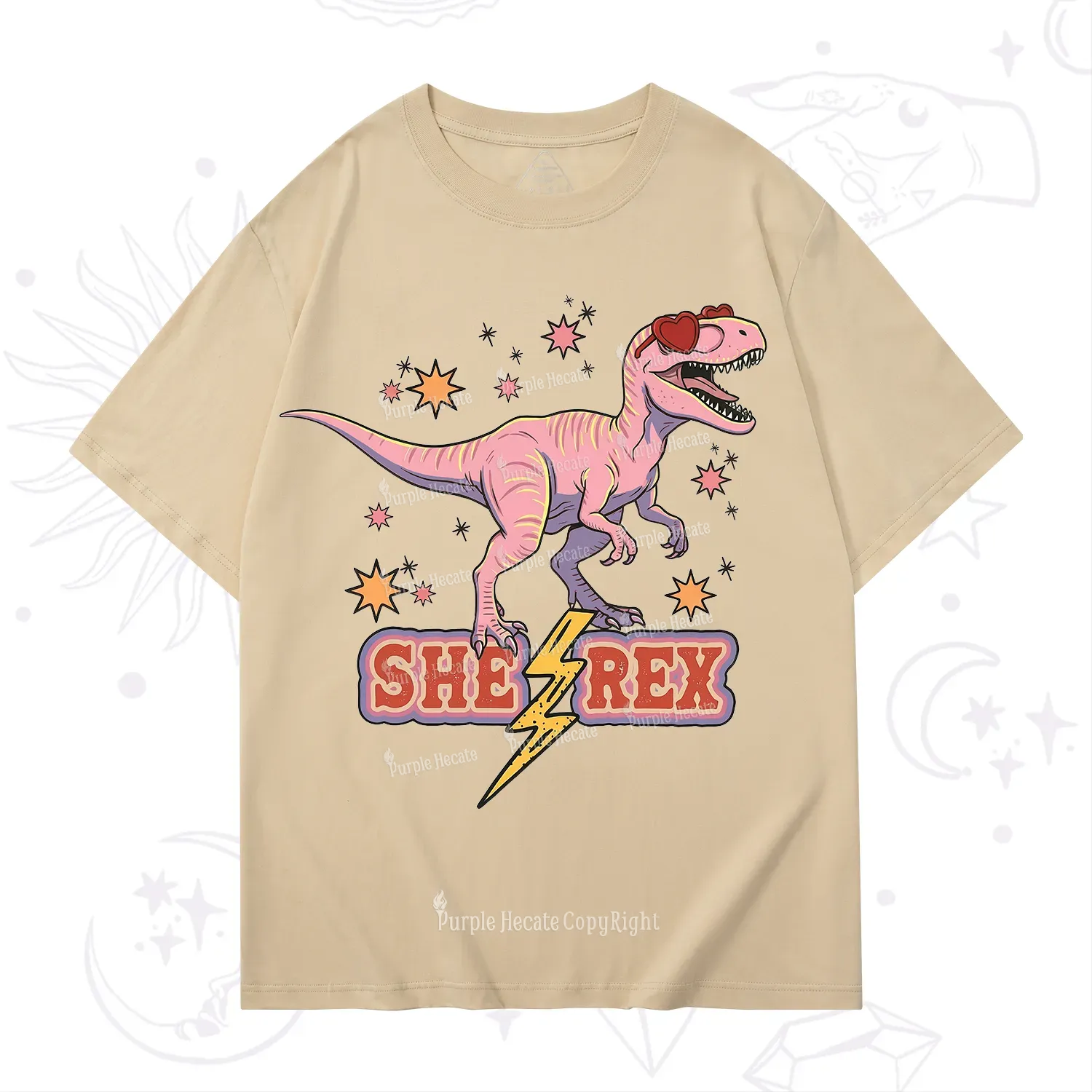 Purplehecate T Rex Dinosaur Girl T-Shirt