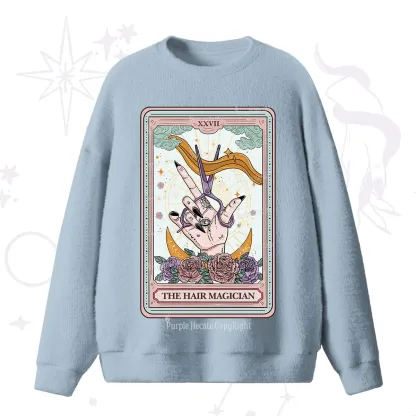 Purplehecate The Hair Magician Tarot Fuzzy Ugly Sweater