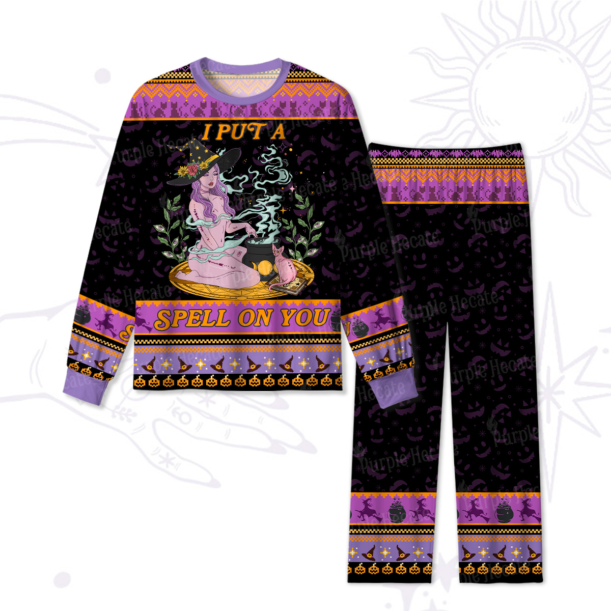 Purplehecate I Put A Spell On You Halloween Pajamas
