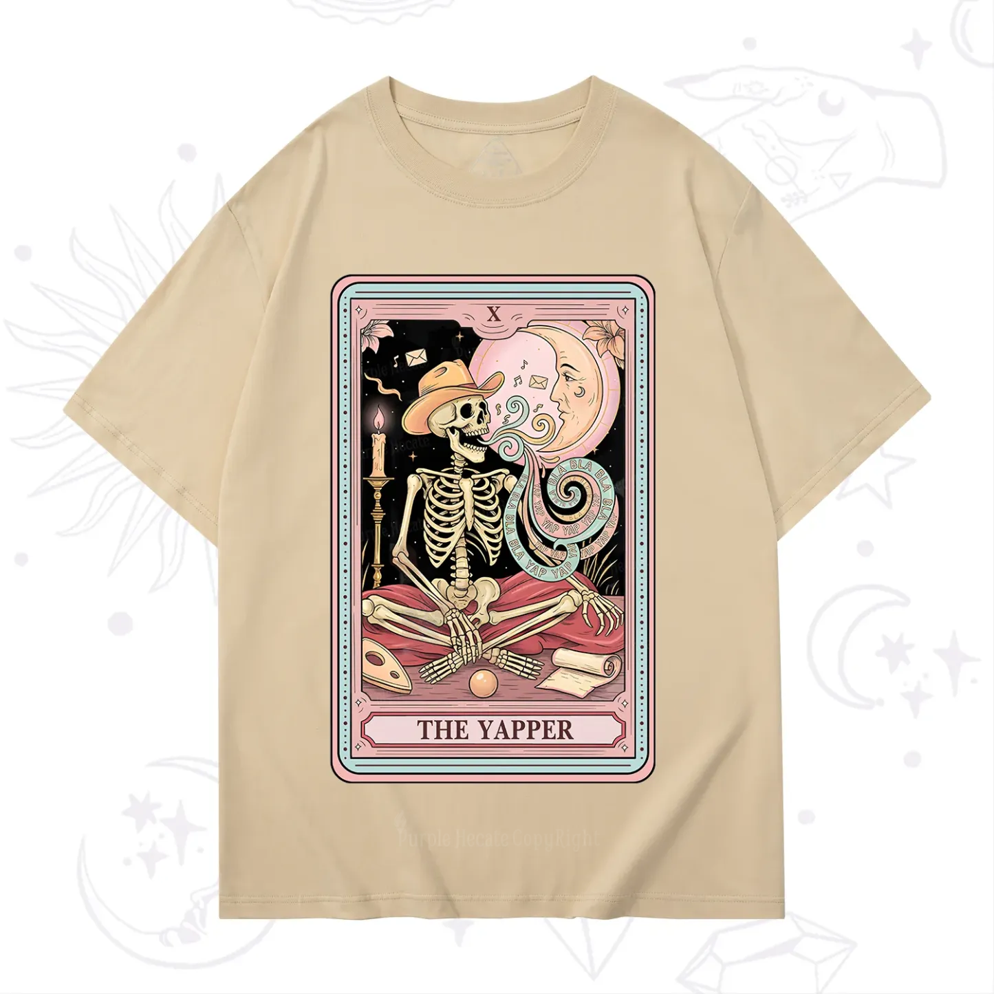 Purplehecate The Skeleton Yapper Tarot T-Shirt