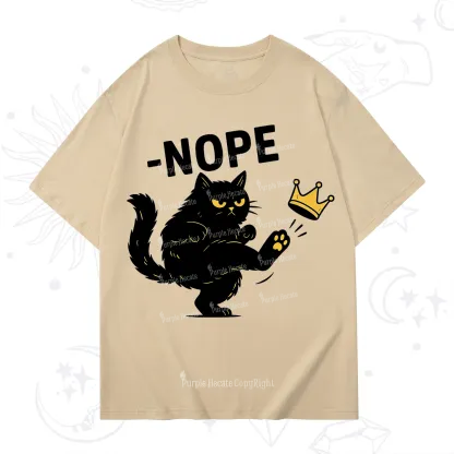 Purplehecate No Kings Black Cat T-Shirt