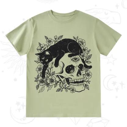 Purplehecate Black Cats In A Skull T-Shirt