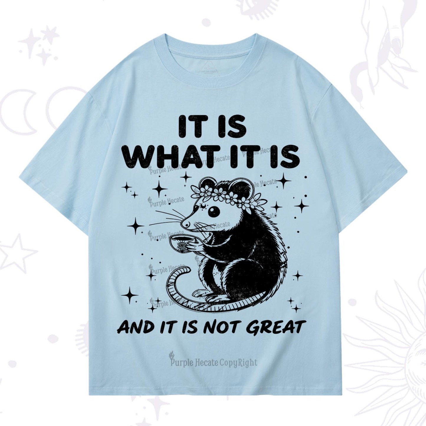 Purplehecate Possum It Is What It Is T-Shirt