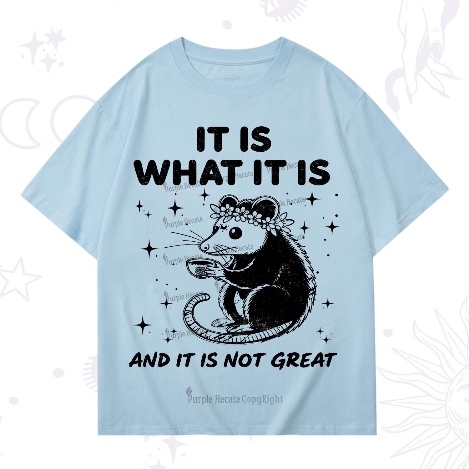 Purplehecate Possum It Is What It Is T-Shirt