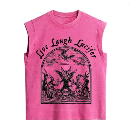 Purplehecate Live Laugh Lucifer Vintage Washed Tank