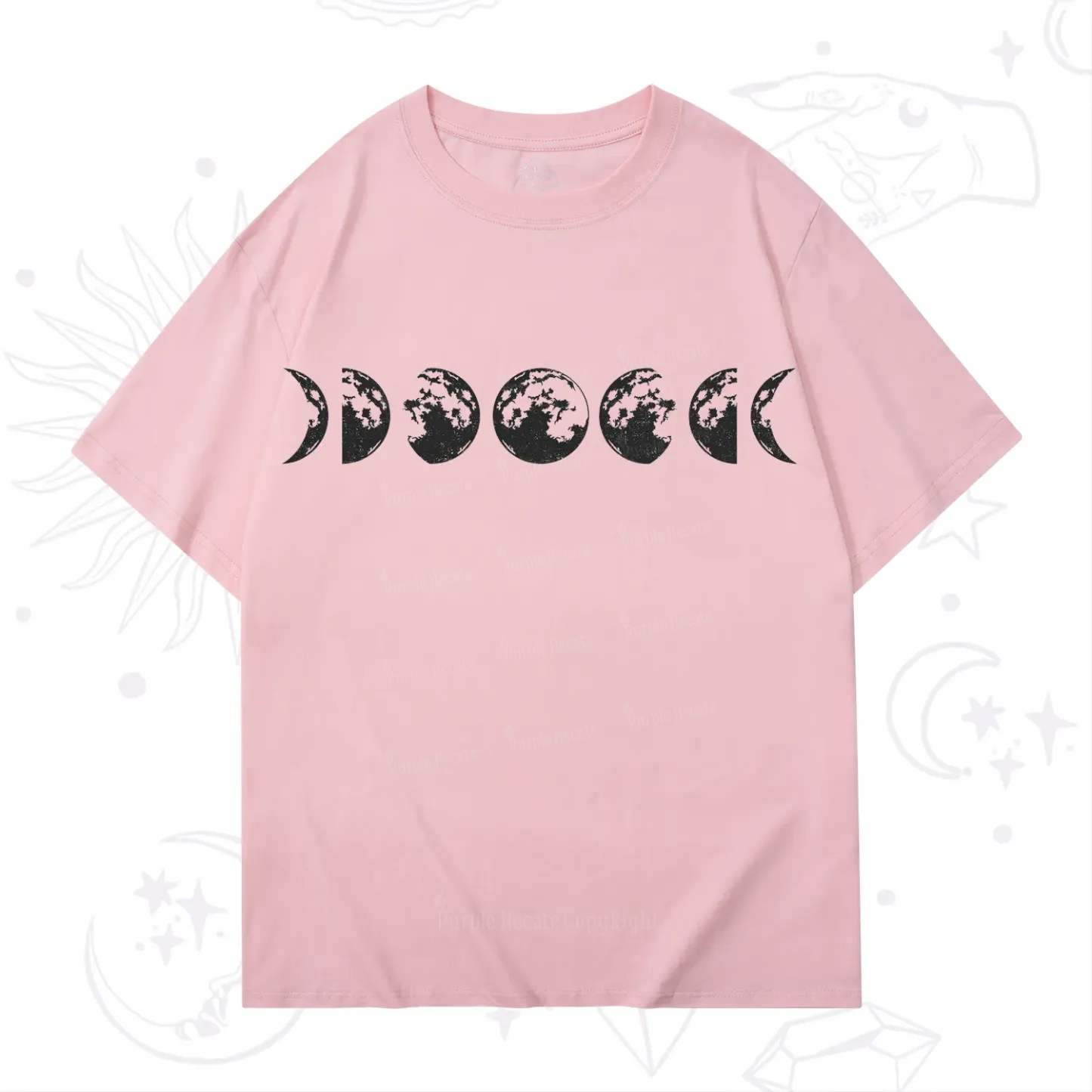 Purplehecate Moon Phases T-Shirt