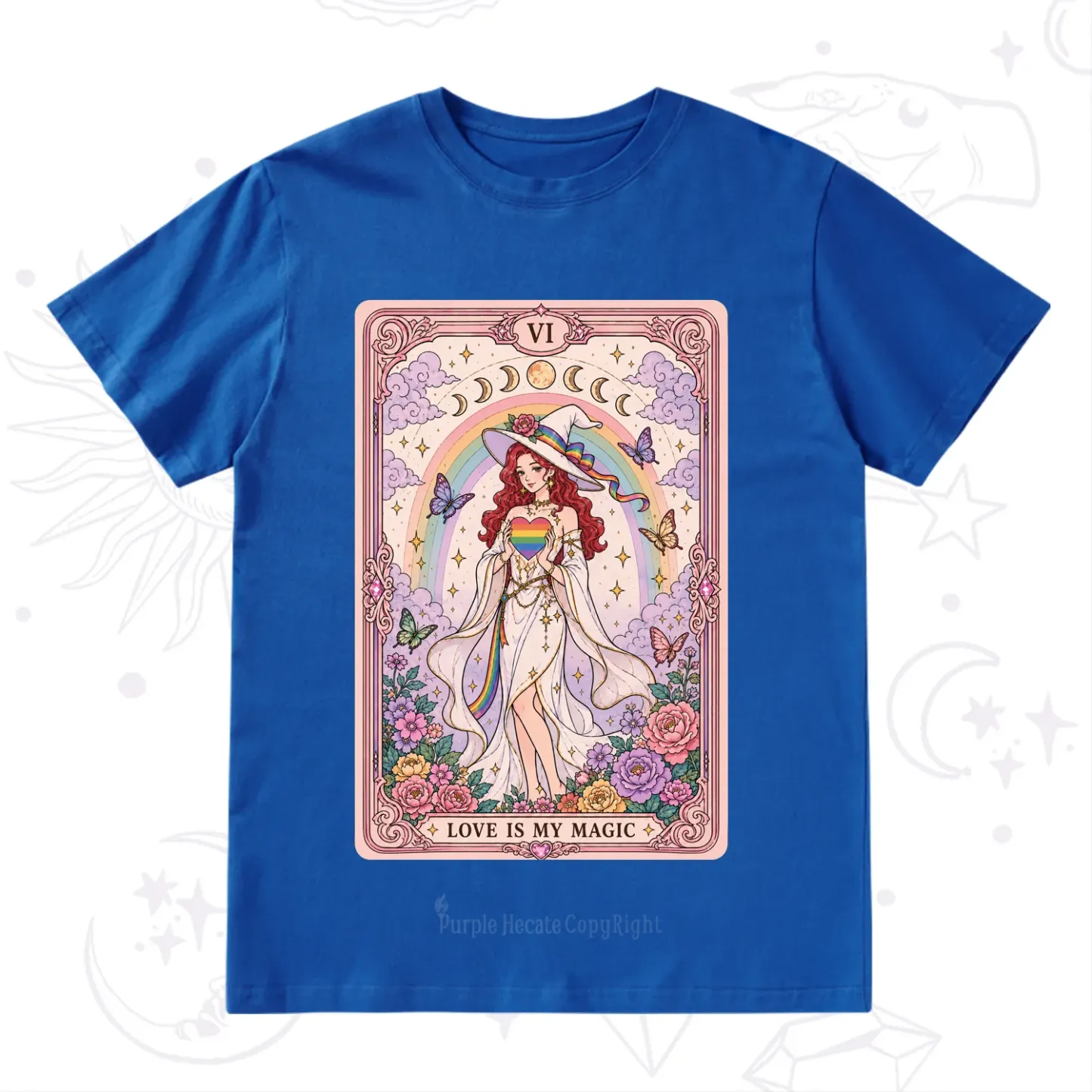 Purplehecate The Love Is My Magic Tarot Pride T-Shirt