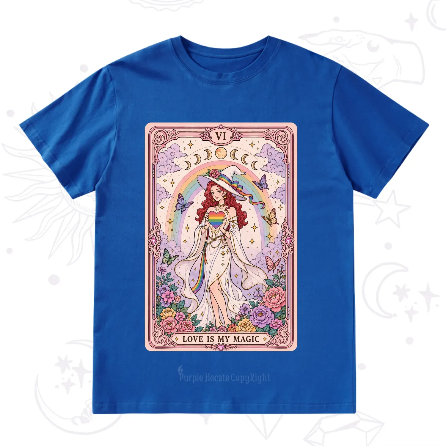 Purplehecate The Love Is My Magic Tarot Pride T-Shirt