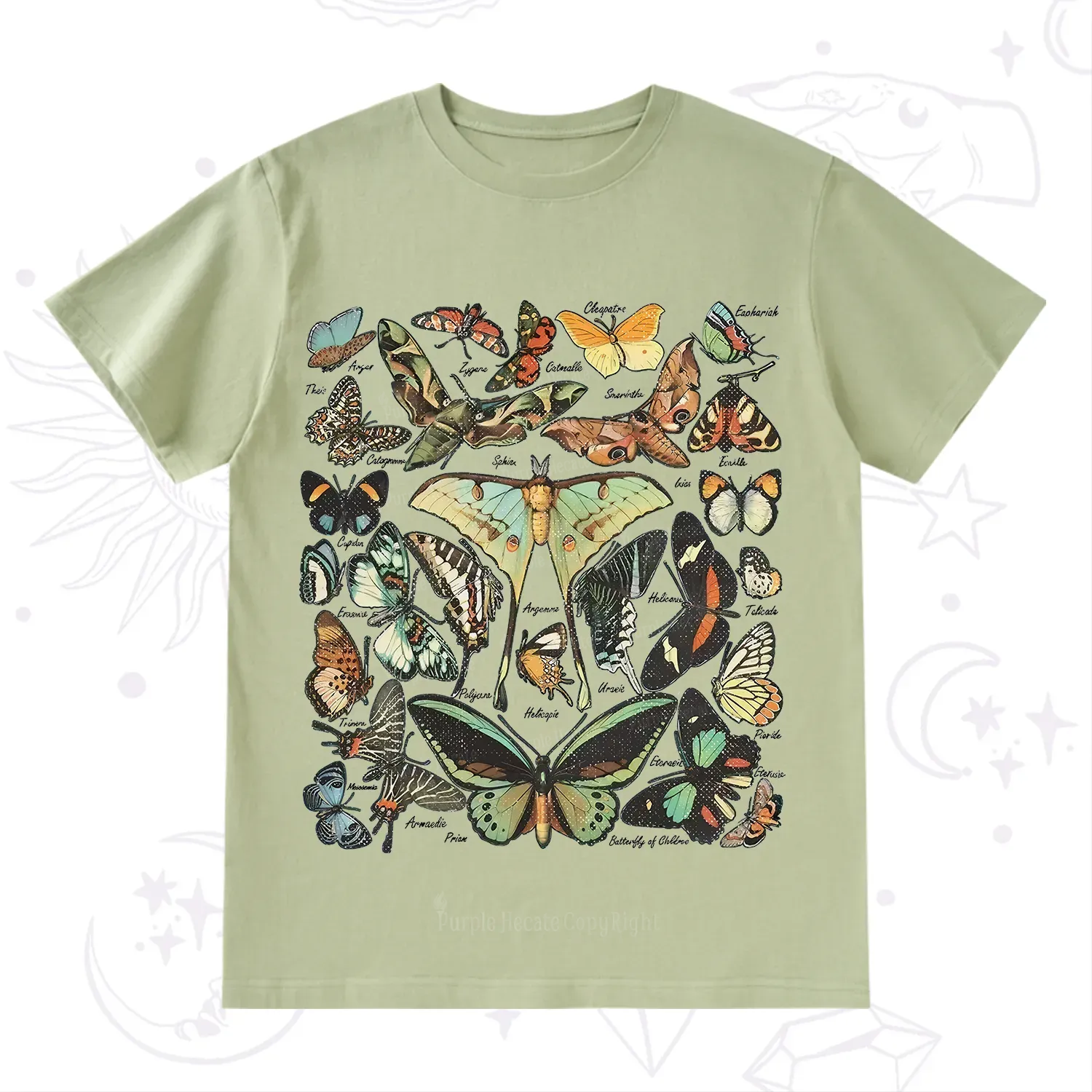 Purplehecate Vintage Butterfly & Moth T-Shirt