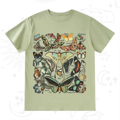 Purplehecate Vintage Butterfly & Moth T-Shirt