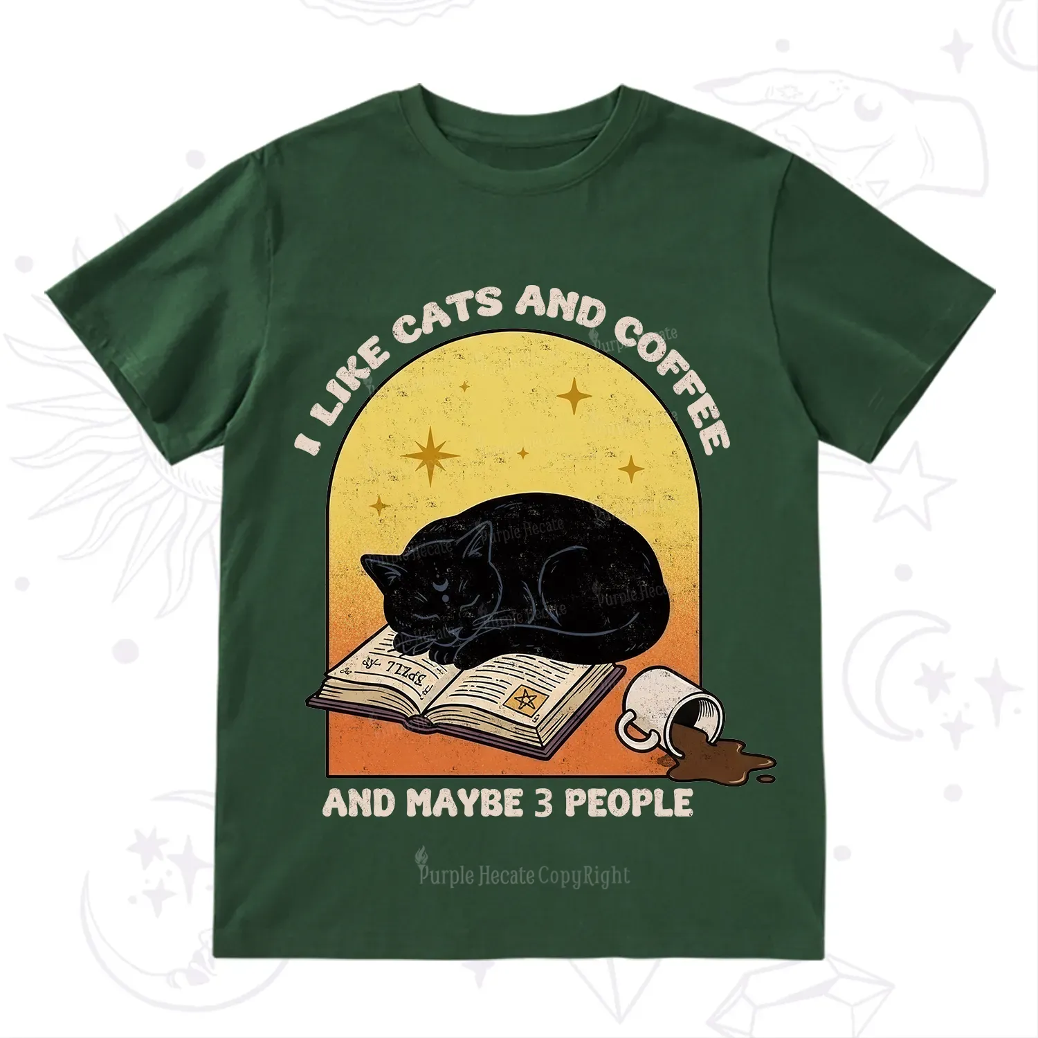 Purplehecate I Like Cats And Coffee T-Shirt