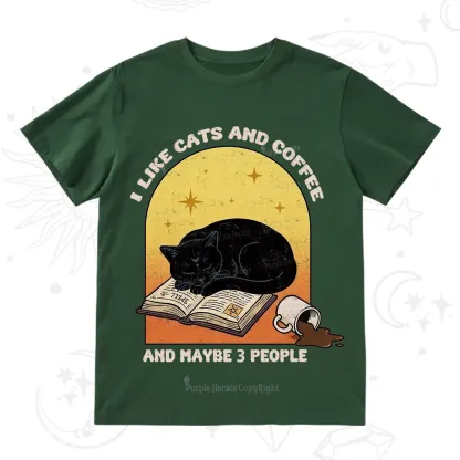 Purplehecate I Like Cats And Coffee T-Shirt