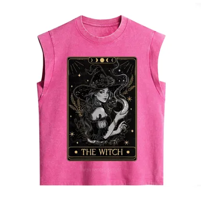 Purplehecate The Witch Enchanted Tarot Card Vintage Washed Tank