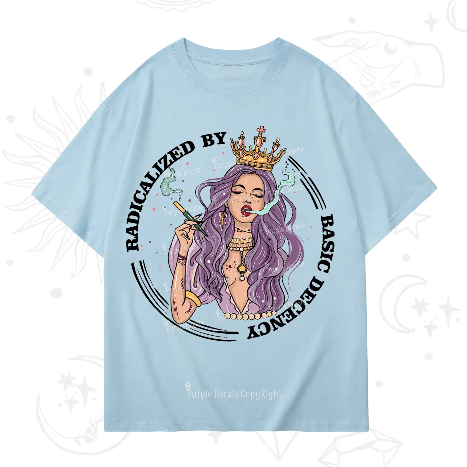 Purplehecate Radicalized By Basic Decency T-Shirt