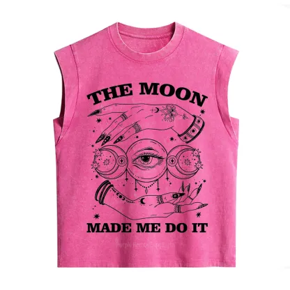 Purplehecate Funny The Moon Made Me Do It Vintage Washed Tank
