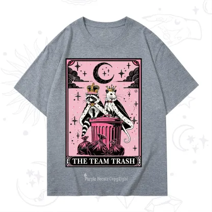 Purplehecate The Trash Kingdom's Tarot Opossum and Raccoon T-Shirt