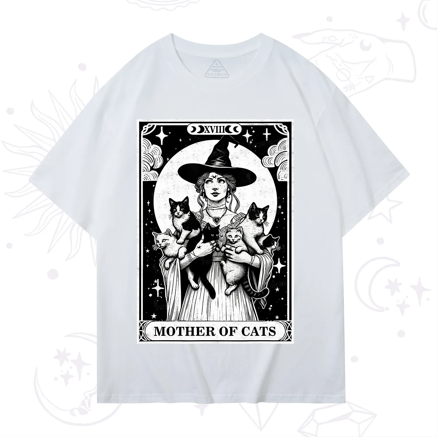 Purplehecate The Mother of Cats Tarot T-Shirt