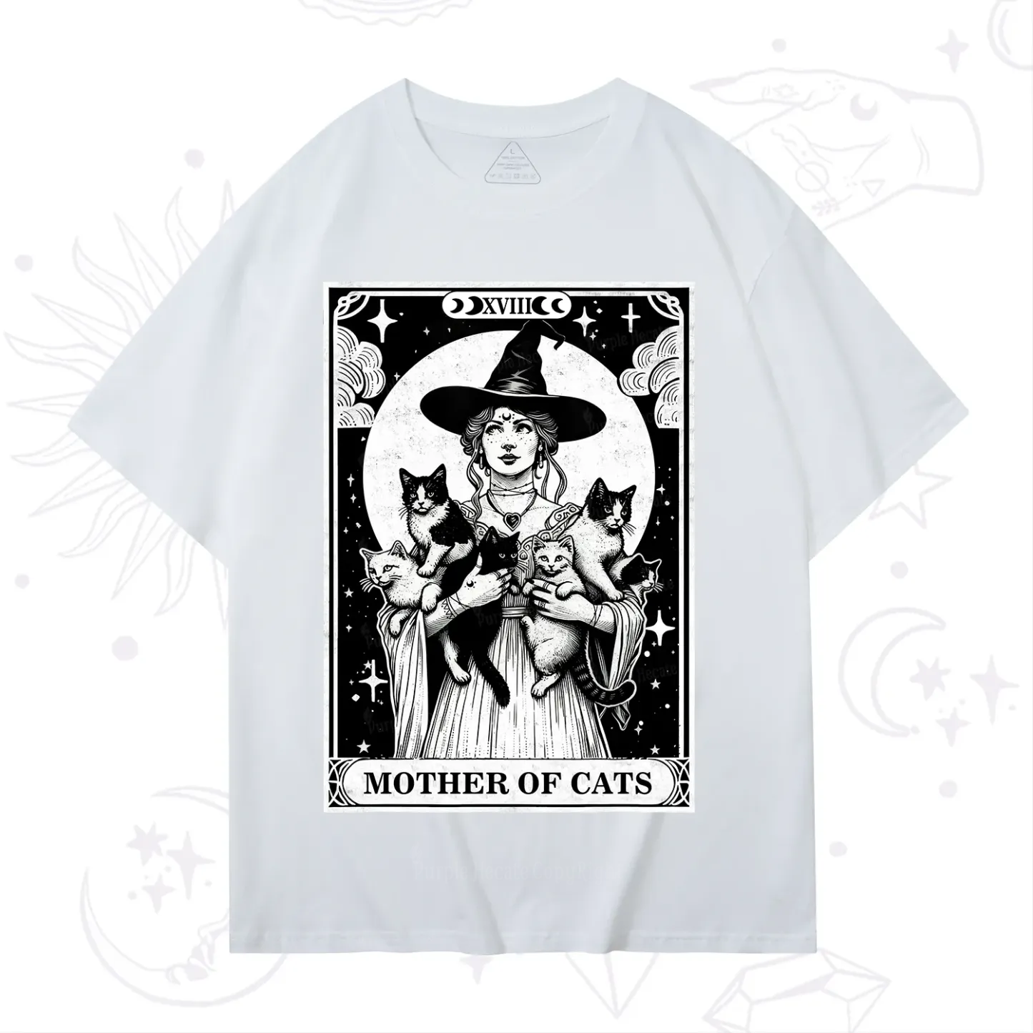 Purplehecate The Mother of Cats Tarot T-Shirt