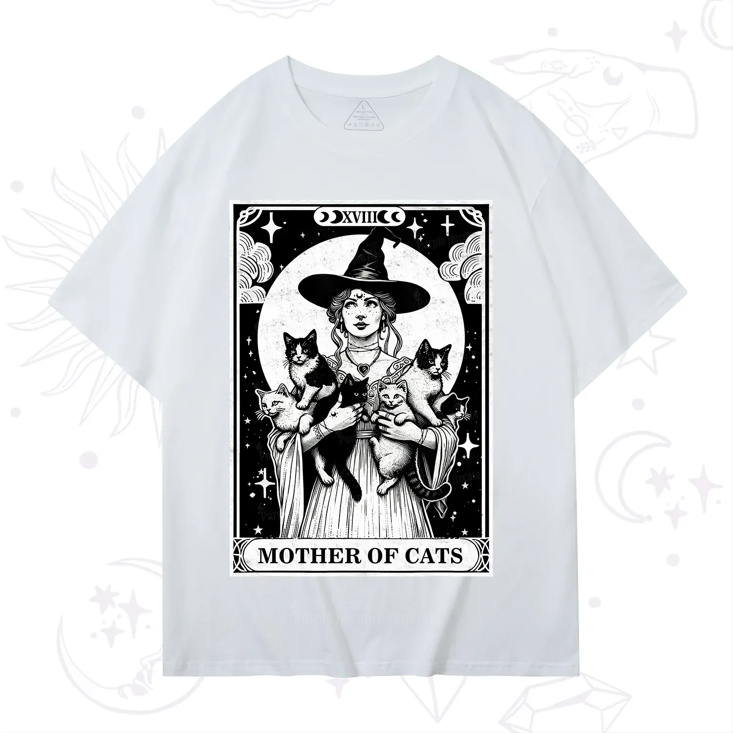 Purplehecate The Mother of Cats Tarot T-Shirt