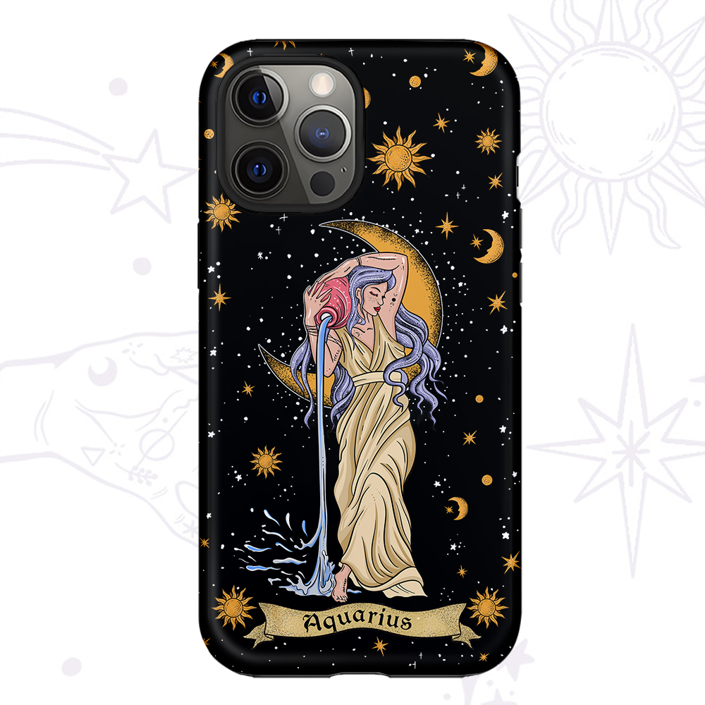 Purplehecate Aquarius Zodiac Phone Case