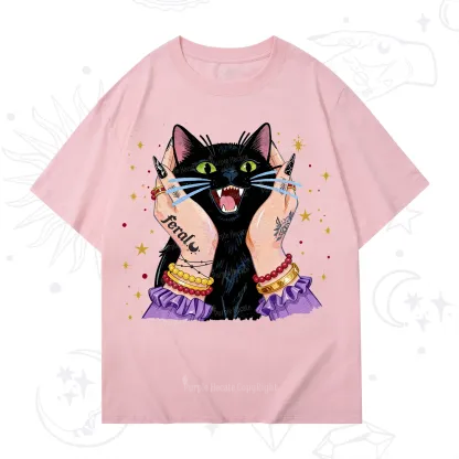 Purplehecate Feral Cat Magic T-Shirt