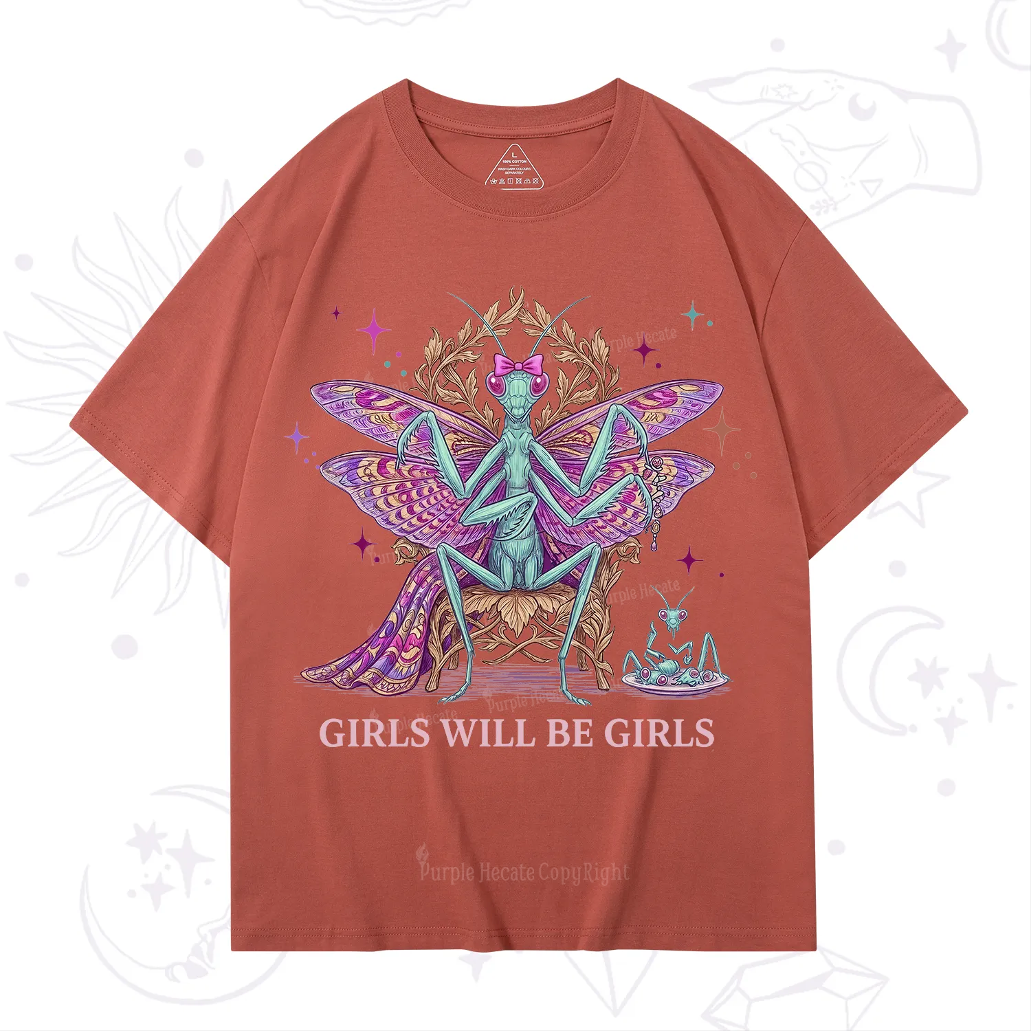 Purplehecate Girls Will Be Girls Mantis Queen T-Shirt