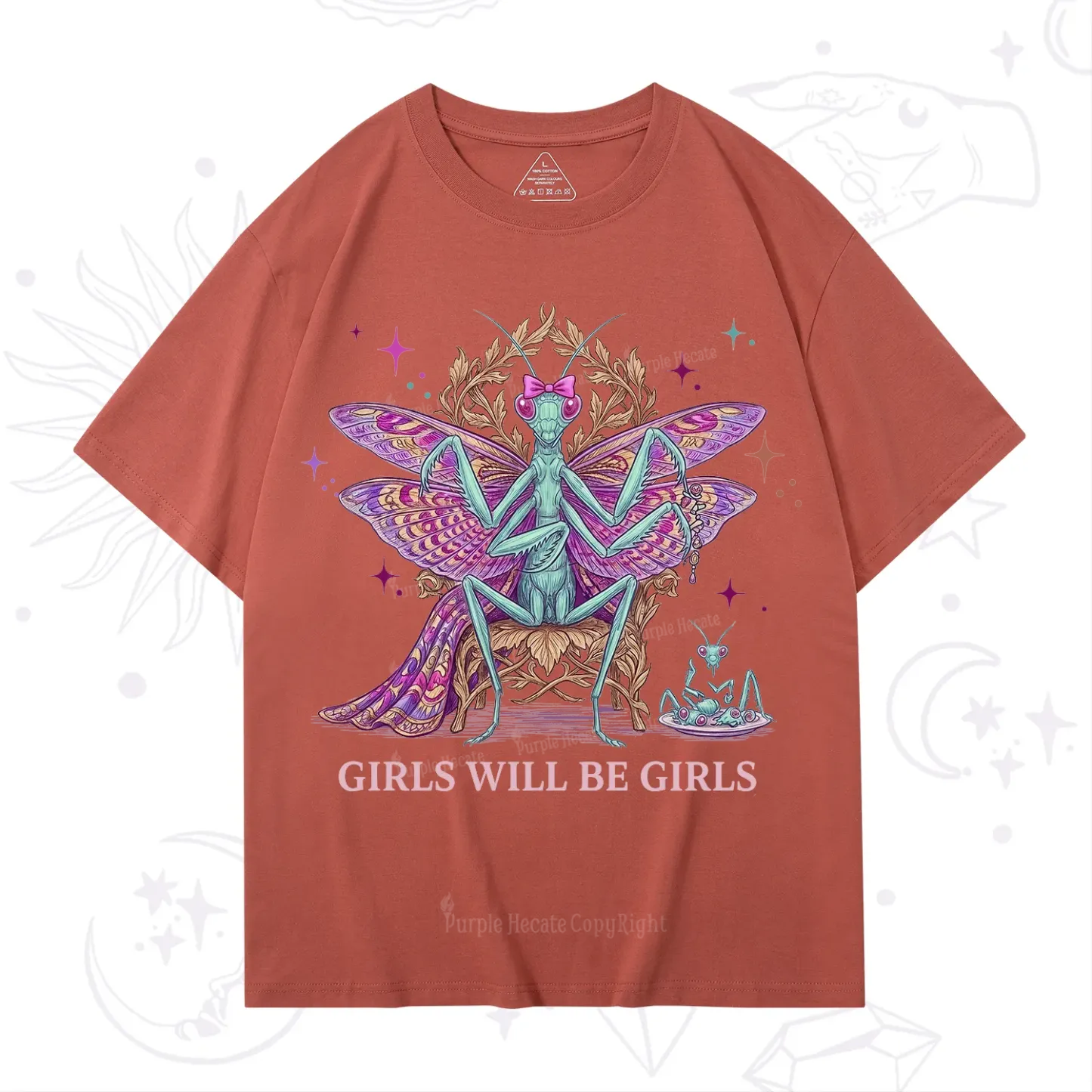 Purplehecate Girls Will Be Girls Mantis Queen T-Shirt